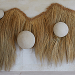 Большая дизайнерская Инсталляция из соломы RAFFIA Installation  варинант исполнения - 5 | Loft Concept в Твери