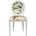 Стул светло-серый из натурального бука с изображением птицы в саду Blooming Birds варинант исполнения - 1 | Loft Concept в Твери