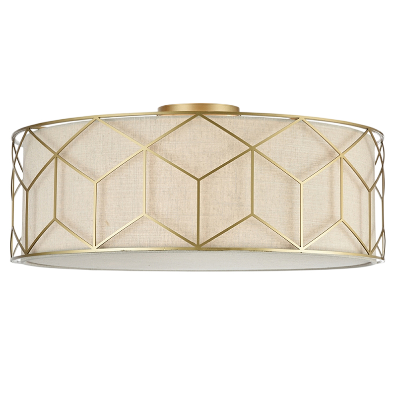 Потолочный светильник Messina Е27 Золотой Бежевый в Твери | Loft Concept 