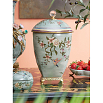 Ваза с крышкой и цветочным узором Genuine Chinese Classics варинант исполнения - 2 | Loft Concept в Твери