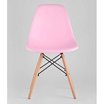 Пластиковый стул на ножках из массива бука Eames Pink варинант исполнения - 4 | Loft Concept в Твери