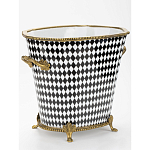 Фарфоровое кашпо Black and white square варинант исполнения - 2 | Loft Concept в Твери