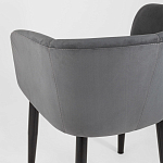 Мягкое кресло на металлических ножках Shaggy Dark Grey варинант исполнения - 6 | Loft Concept в Твери