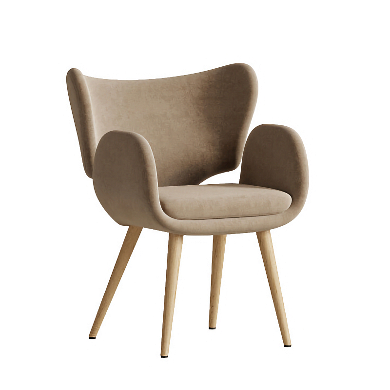 Стул Madina Cream Бежевый Коричневый в Твери | Loft Concept 