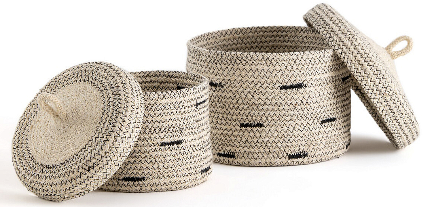 Комплект корзин из джута Wicker Baskets Комплект корзин из джута Wicker Baskets - Loft-Concept в Твери