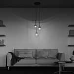 Подвесной светильник The column of light варинант исполнения - 6 | Loft Concept в Твери