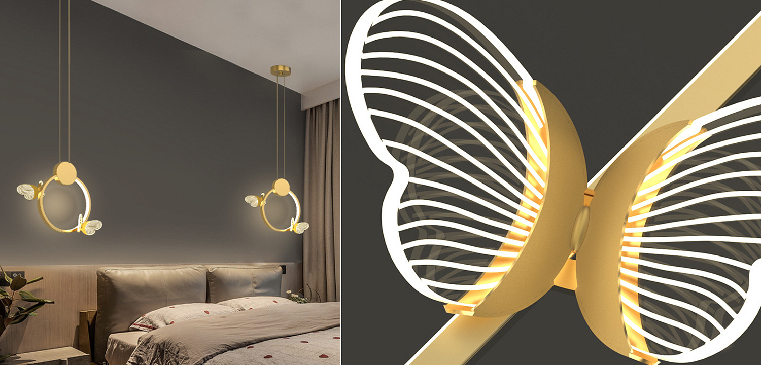 Светильник Butterfly Gold Circle Светильник Butterfly Gold Circle - Loft-Concept в Твери