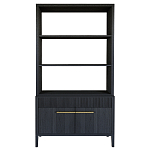 Стеллаж Primo с ящиками Черный дуб  варинант исполнения - 8 | Loft Concept в Твери