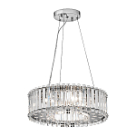 Люстра подвесная круглая с множеством вертикальных прямоугольных кристаллов Kichler варинант исполнения - 2 | Loft Concept в Твери