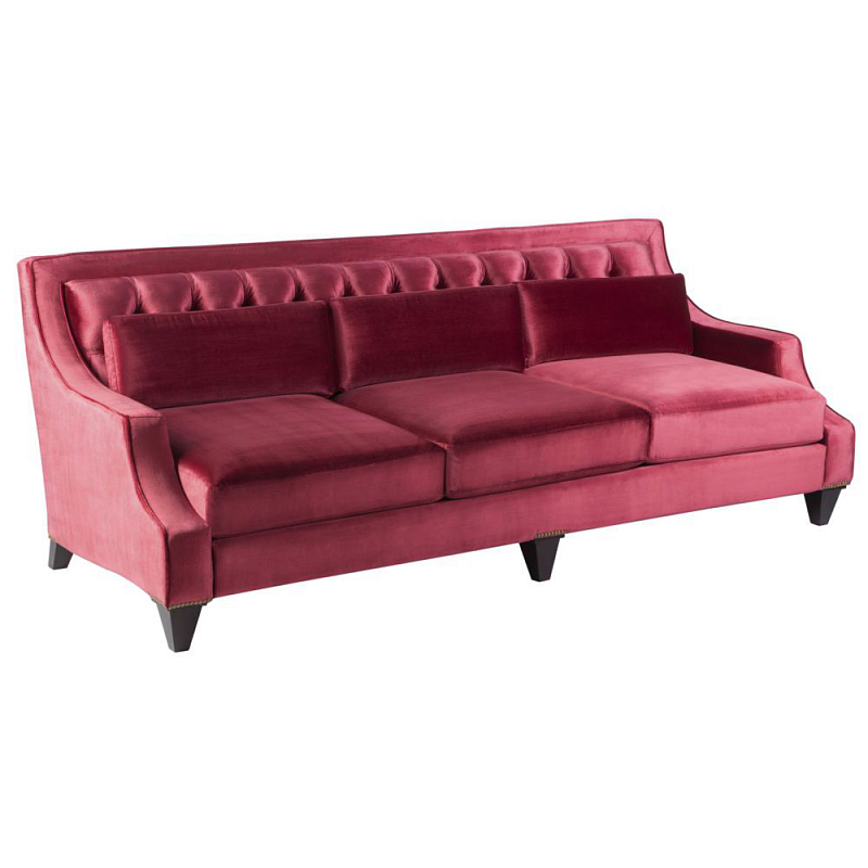 Диван Tufted pearl Розовый (Rose) Коричневый в Твери | Loft Concept 