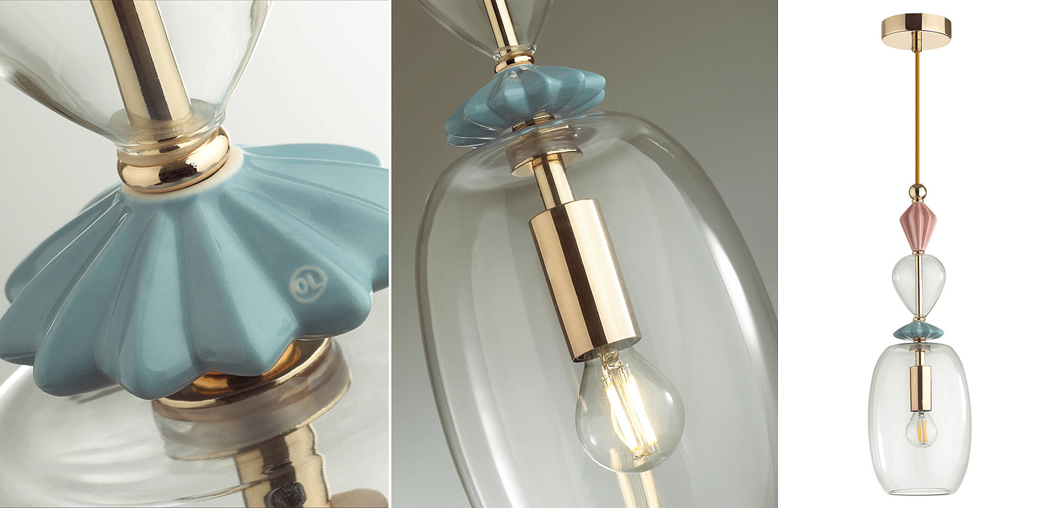 Подвесной светильник Iris Glas hanging lamp candy B Подвесной светильник Iris Glas hanging lamp candy B - Loft-Concept в Твери