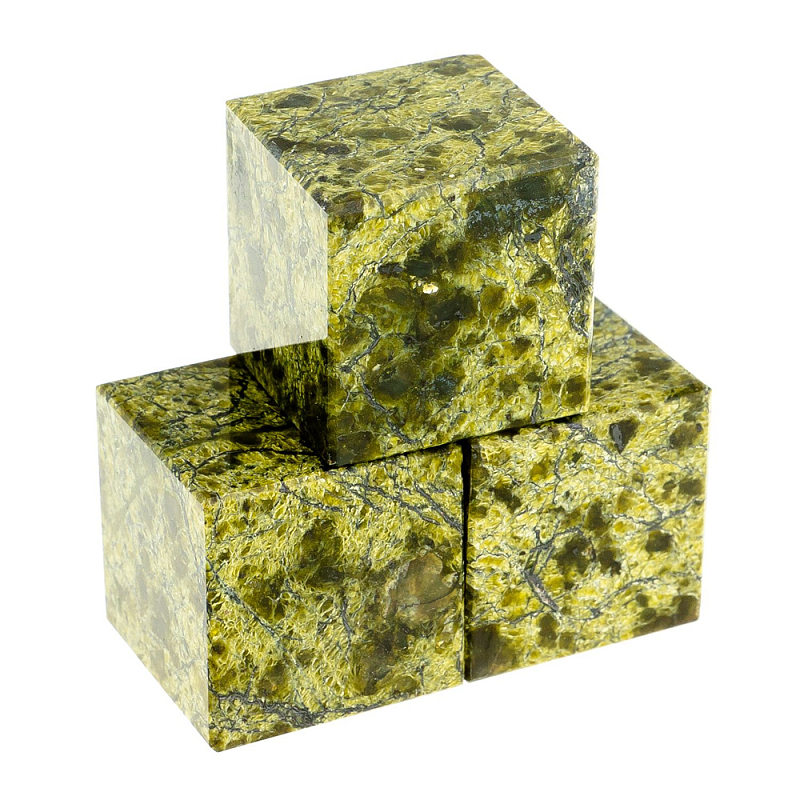 Камни для охлаждения виски из натурального камня змеевик Natural Stone Cube Зеленый Камни для охлаждения виски из натурального камня змеевик Natural Stone Cube Зеленый в Твери | Loft Concept