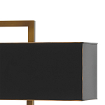 Настольная лампа прямоугольная с черным абажуром Strictness of Forms варинант исполнения - 1 | Loft Concept в Твери