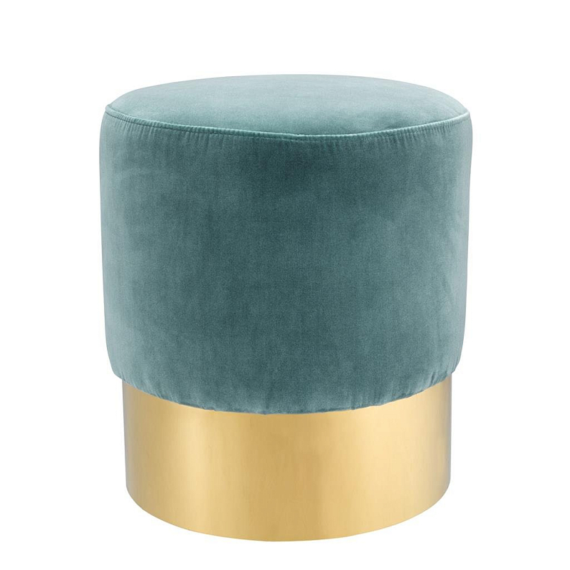 Пуф Stool Pall Mall Бирюзовый Золотой Пуф Stool Pall Mall Бирюзовый Золотой в Твери | Loft Concept