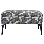 Банкетка с принтом из журавлей Crane варинант исполнения - 1 | Loft Concept в Твери