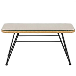 Журнальный столик с столешницей из ротанга и стекла Wicker Tabletop Under Glass варинант исполнения - 1 | Loft Concept в Твери