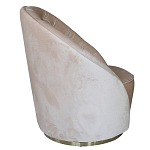 Кресло вращающееся велюровое кремовое Rotation варинант исполнения - 1 | Loft Concept в Твери