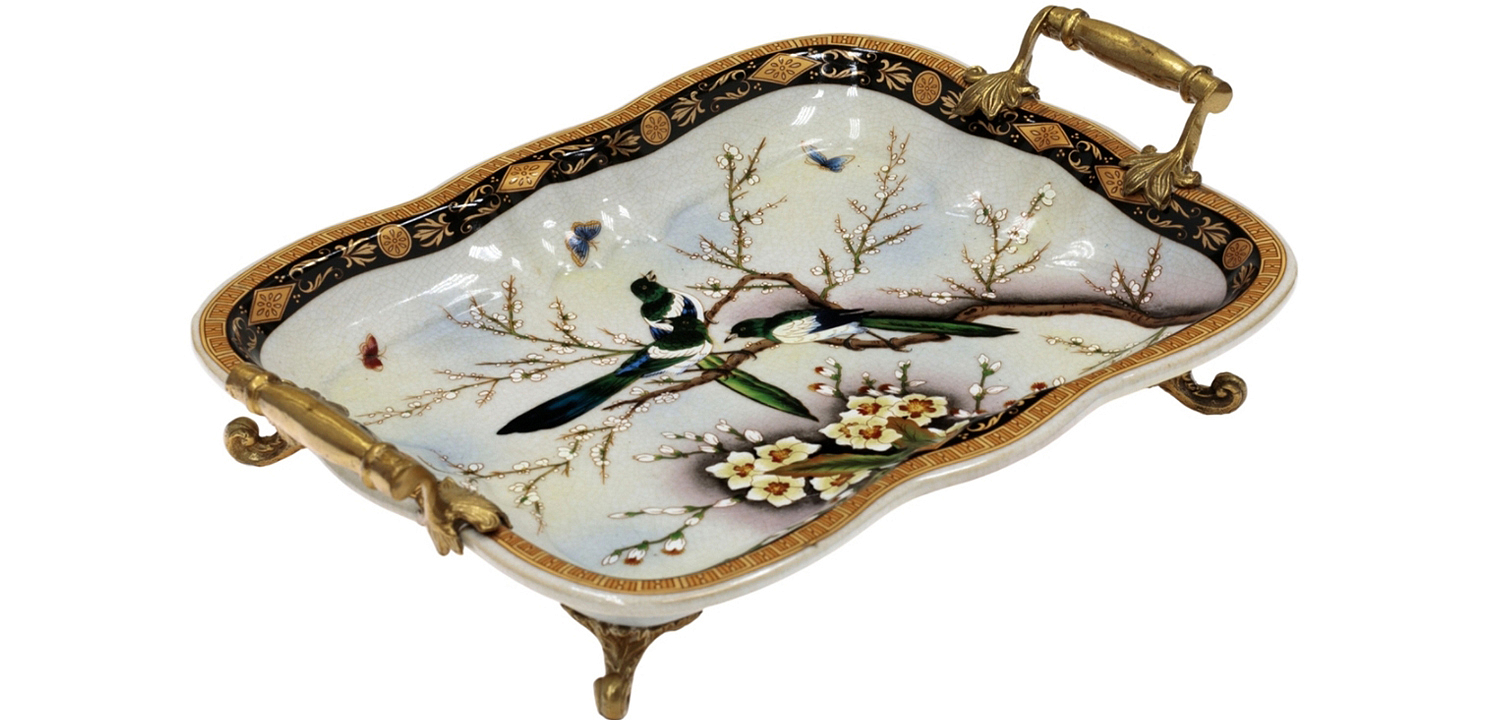 Поднос Magpies on Cherry Blossoms Поднос Magpies on Cherry Blossoms - Loft-Concept в Твери