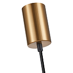 Подвесной светильник со стеклянным плафоном в форме бокала янтарного цвета Prestige варинант исполнения - 5 | Loft Concept в Твери