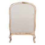 Кресло с пуфом с мягкой обивкой из льна Edward Armchair beige варинант исполнения - 3 | Loft Concept в Твери