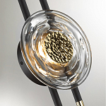 Бра с черным основанием и золотистым декором Bruno варинант исполнения - 2 | Loft Concept в Твери