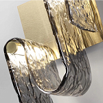 Бра волнистой формы из фактурного стекла Wave варинант исполнения - 4 | Loft Concept в Твери