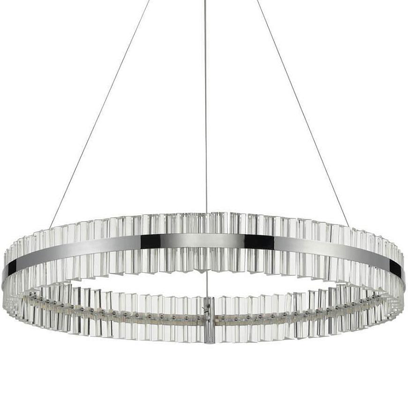 Люстра Belted Ring Хром Прозрачный Люстра Belted Ring Хром Прозрачный в Твери | Loft Concept