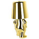 Настольная лампа фигурная золотого цвета с гладким абажуром Высота 19 см Sophia варинант исполнения - 6 | Loft Concept в Твери