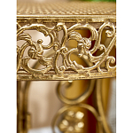 Столик приставной золотистый с орнаментом на столешнице Tanzania варинант исполнения - 7 | Loft Concept в Твери