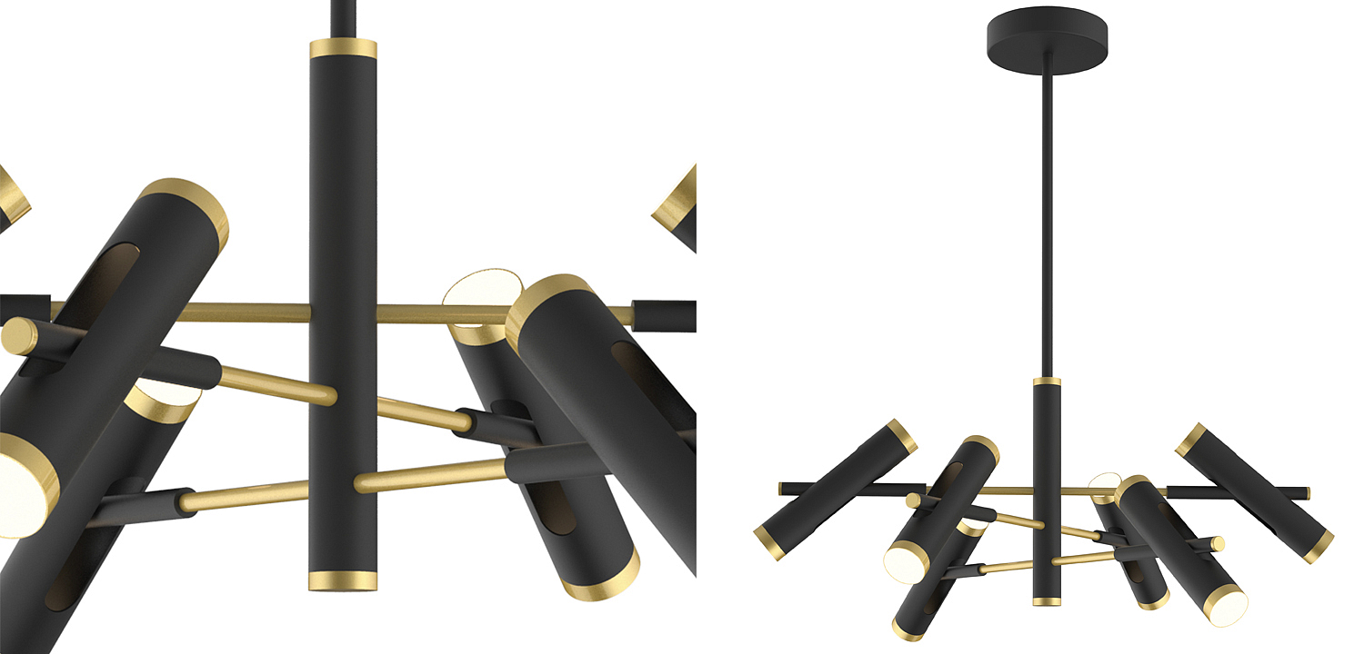 Люстра Rainer Chandelier black Люстра Rainer Chandelier black - Loft-Concept в Твери