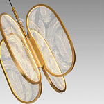 Люстра с гравировкой на акриловых плафонах Gravyura Bronze D 33 см варинант исполнения - 3 | Loft Concept в Твери