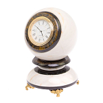 Часы настольные в виде шара из натурального камня Ball Stone Clock варинант исполнения - 10 | Loft Concept в Твери