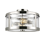 Потолочный светильник с цилиндрическим плафоном из прозрачного пузырькового стекла Feiss варинант исполнения - 1 | Loft Concept в Твери