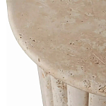 Дизайнерский журнальный стол круглый с фактурным основанием Kibul варинант исполнения - 2 | Loft Concept в Твери