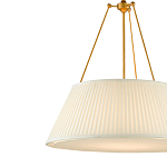 Подвесной светильник светодиодный с фактурным тканевым конусообразным абажуром White Fabric Lampshade варинант исполнения - 2 | Loft Concept в Твери
