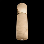 Подвесной светильник с цилиндрическим плафоном из белого алебастра Cryptocrystalline Stone варинант исполнения - 8 | Loft Concept в Твери