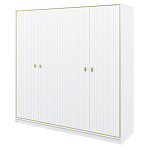 Шкаф белый четырёхдверный для одежды Antique Order варинант исполнения - 1 | Loft Concept в Твери