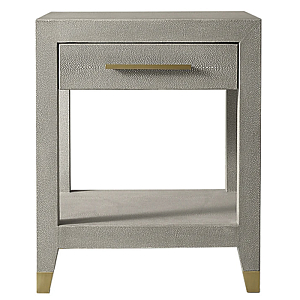 Charles Stingray Gray Side Table Приставной стол серый скат