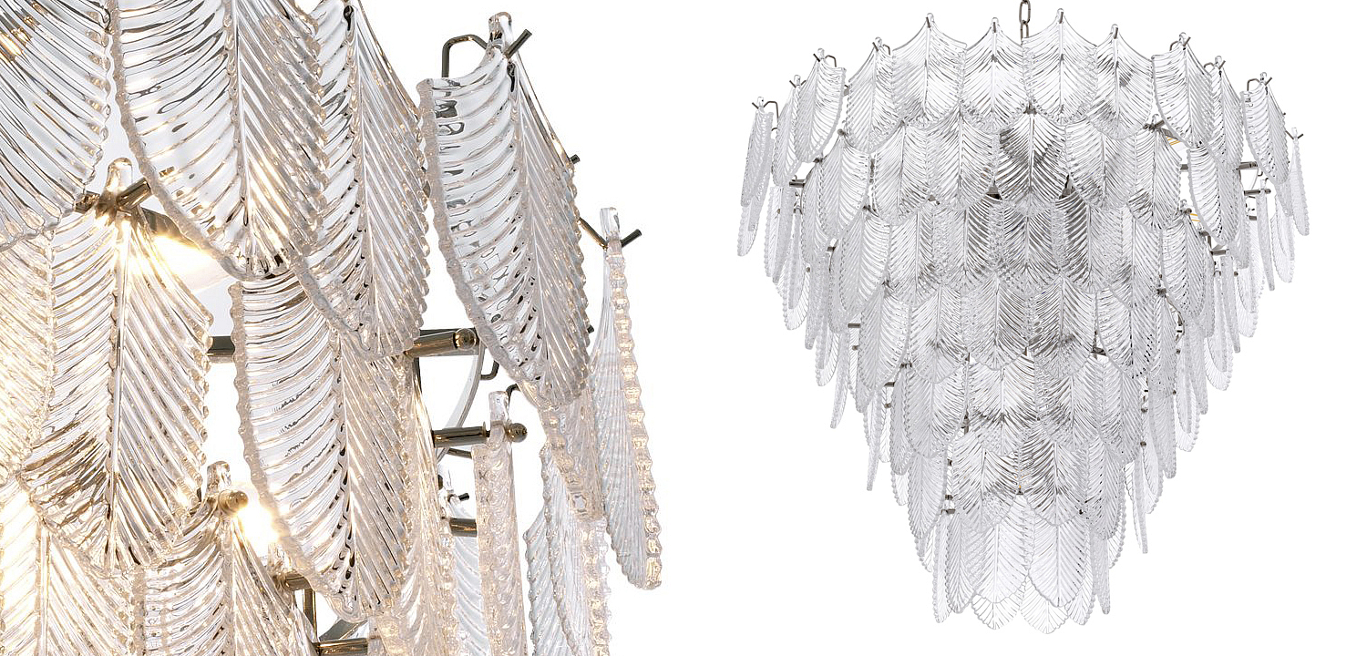 Люстра Eichholtz Chandelier Verbier L clear Люстра Eichholtz Chandelier Verbier L clear - Loft-Concept в Твери