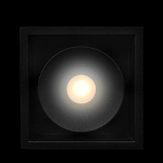 Встраиваемый спот светодиодный черного цвета квадратной формы из металла Pure Square варинант исполнения - 2 | Loft Concept в Твери