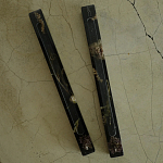 Подставка под благовония из эпоксидной смолы с цветами прямоугольная черная Epoxy Flowers Incense Stand Black варинант исполнения - 2 | Loft Concept в Твери