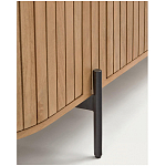 Буфет высокий из дерева манго и металла с открытыми полками и 2-мя дверцами Toinette варинант исполнения - 4 | Loft Concept в Твери