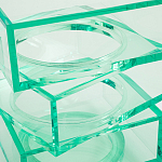 Стол журнальный в форме кубов Acrylic Furniture Lumina Mint Breeze варинант исполнения - 4 | Loft Concept в Твери