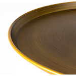 Столик журнальный металлический в форме перевернутого бокала Golden Glass варинант исполнения - 1 | Loft Concept в Твери