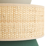 Бра с плетеным декором Bonnie Wicker Green Wall Lamp варинант исполнения - 3 | Loft Concept в Твери