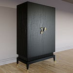 Платяной шкаф Elsa Dreams Black с 2-мя фасадами варинант исполнения - 2 | Loft Concept в Твери