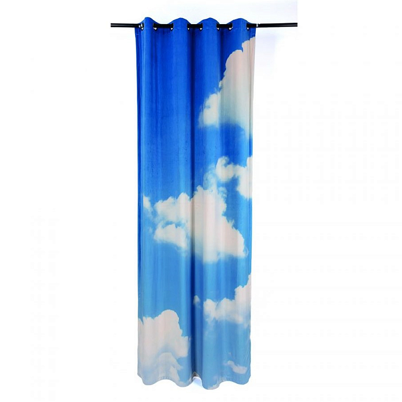 Штора Seletti Cloud Left Голубой Белый Штора Seletti Cloud Left Голубой Белый в Твери | Loft Concept