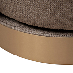 Кресло вращающееся черно-золотая рогожка Julia Armchair Golden Belt варинант исполнения - 5 | Loft Concept в Твери