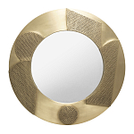 Зеркало золотое со вставками в виде геометрических фигур варинант исполнения - 1 | Loft Concept в Твери