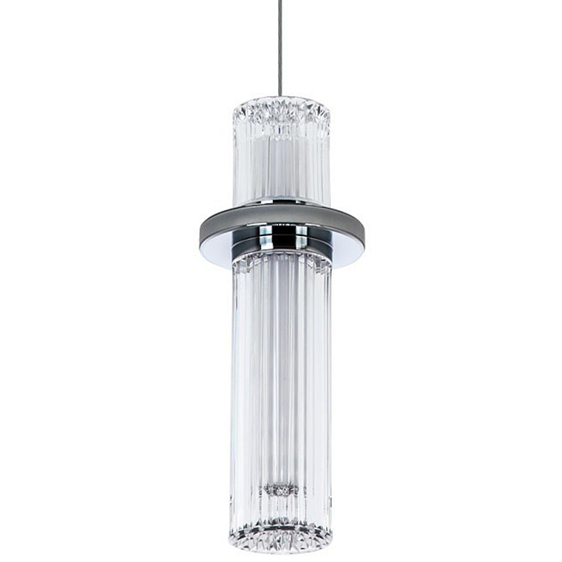 Подвесной светильник хром Odile Acrylic Tube Hanging Lamp Chrome Прозрачный Хром Подвесной светильник хром Odile Acrylic Tube Hanging Lamp Chrome Прозрачный Хром в Твери | Loft Concept